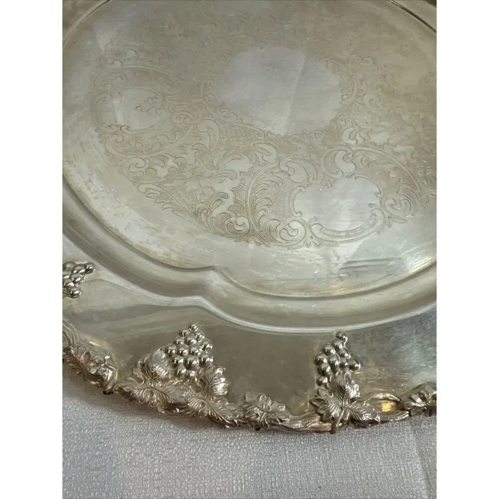 Burche Silver co. serving tray/ SPOC platter 16.5